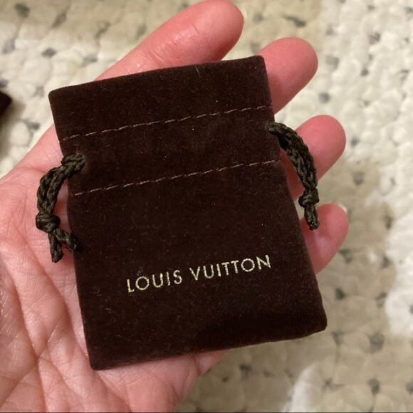 LOUIS VUITTON Ring Earrings NEW Jewelry Storage Velvet Bag Sleeper Gift Pouch - Picture 5 of 5